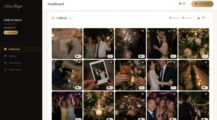 L’album condiviso delle nozze: con Lovesnap basta un QRcode per non perdere nessun ricordo